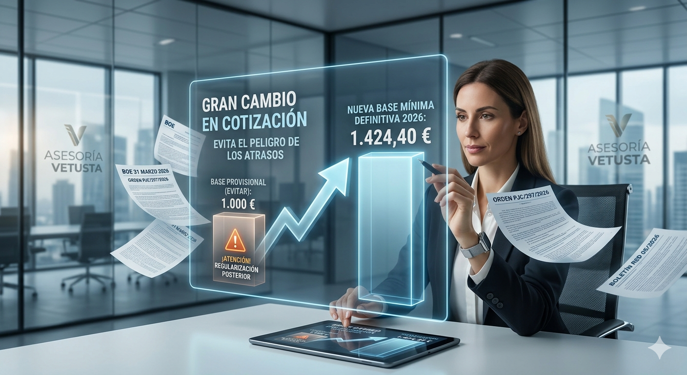 SUBIDA BASE MINIMA AUTONOMOS SOCIETARIOS Y FAMILIARES COLABORADORES 2026